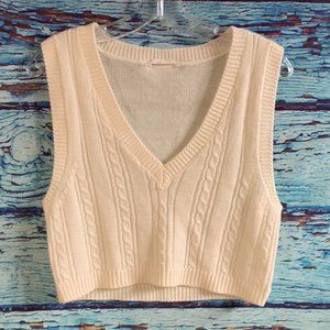 Bluenotes Cropped Knit Vest